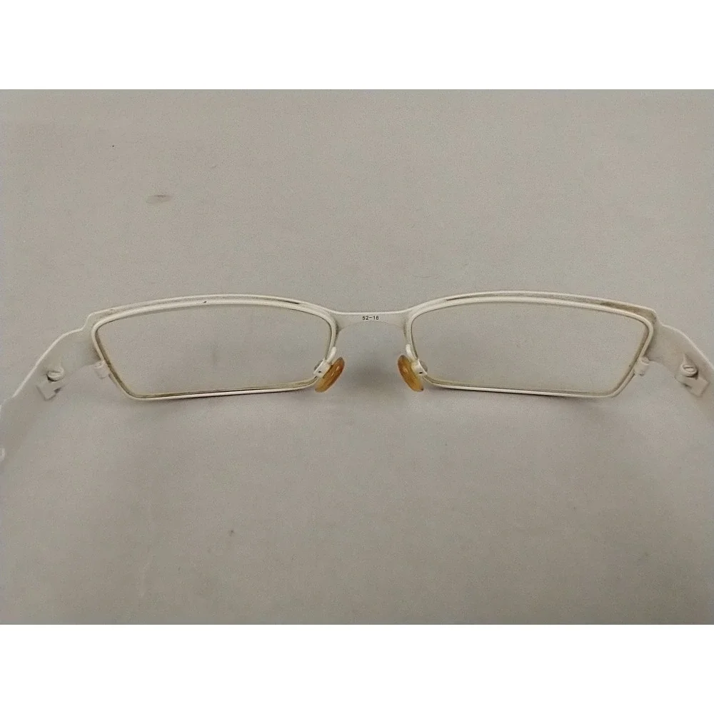 Fysh UK 3378 111 Brown White Rectangular Eyeglass Frames 52-18-135 with Case